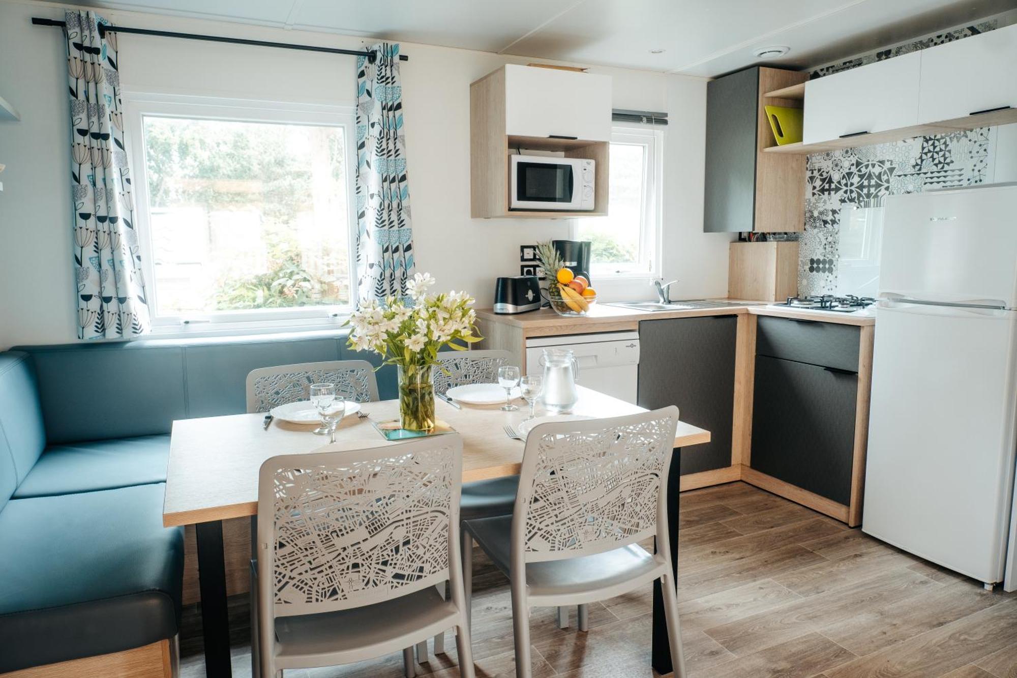 Mobil Home Xxl 4 Chambres - Camping Le Viaduc مييو المظهر الخارجي الصورة