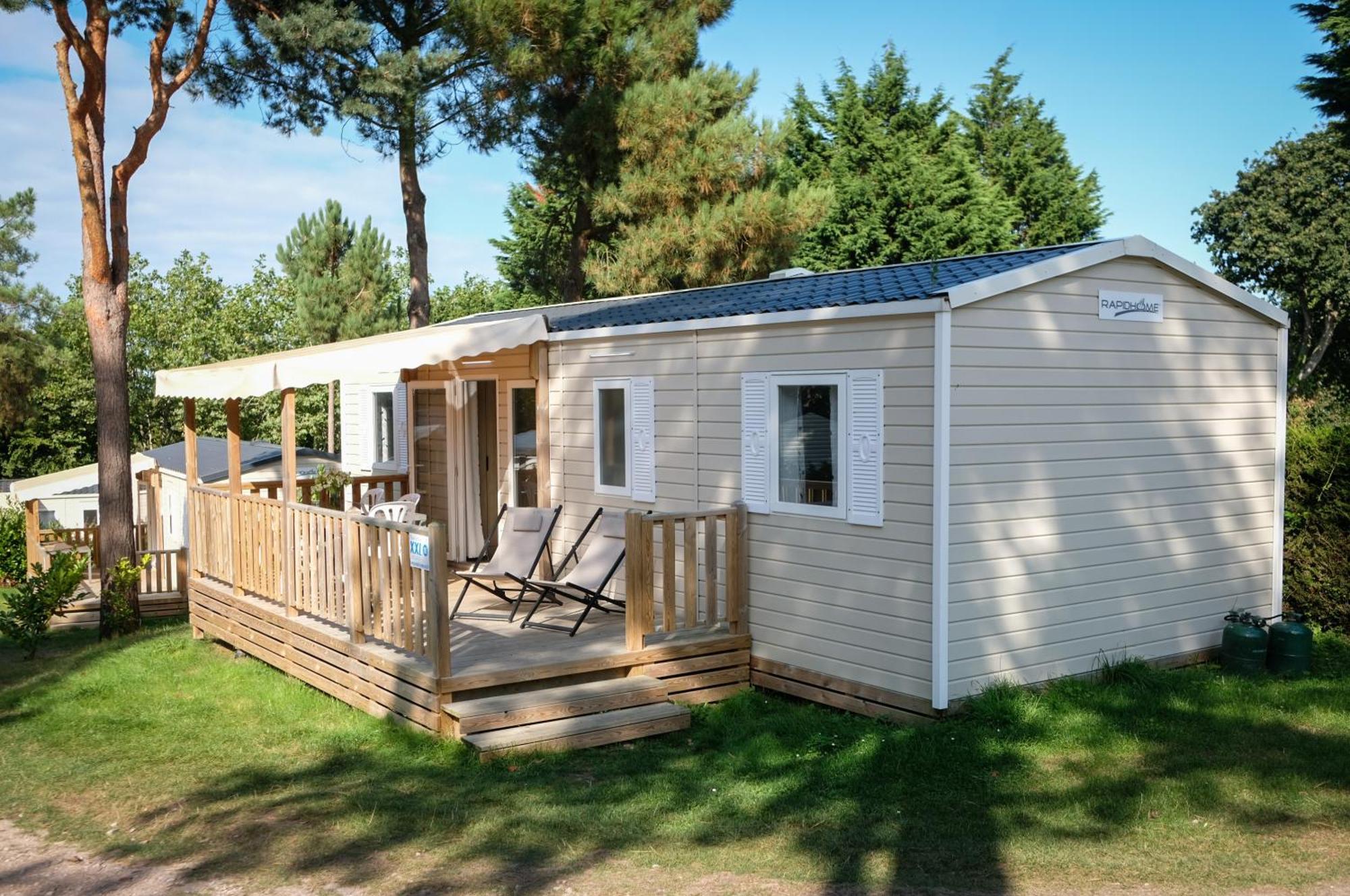 Mobil Home Xxl 4 Chambres - Camping Le Viaduc مييو المظهر الخارجي الصورة